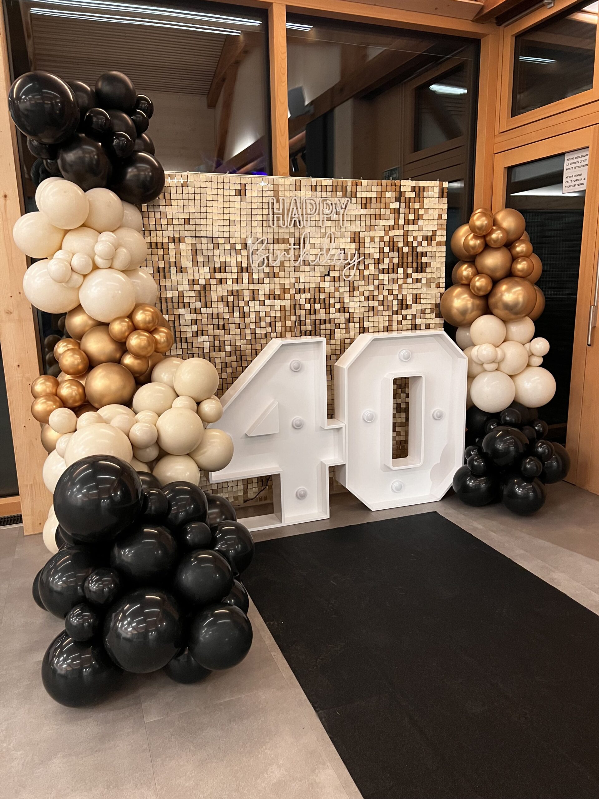 Ballons chiffres géants pour célébration d’anniversaire