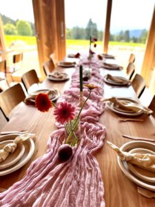 Présentation de mets traiteur pour événement