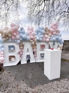 Nous concevons l'événement qui vous correspond, qu'il s'agisse d'une baby shower ou d'un Baby reveal