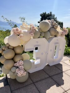 Décor sur mesure pour baby shower, anniversaire ou soirée d’entreprise