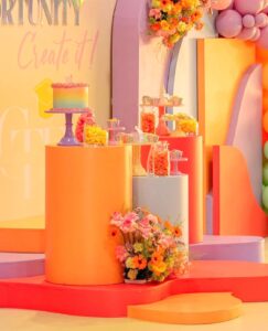 Décoration d’anniversaire stylisée pour enfants ou adultes